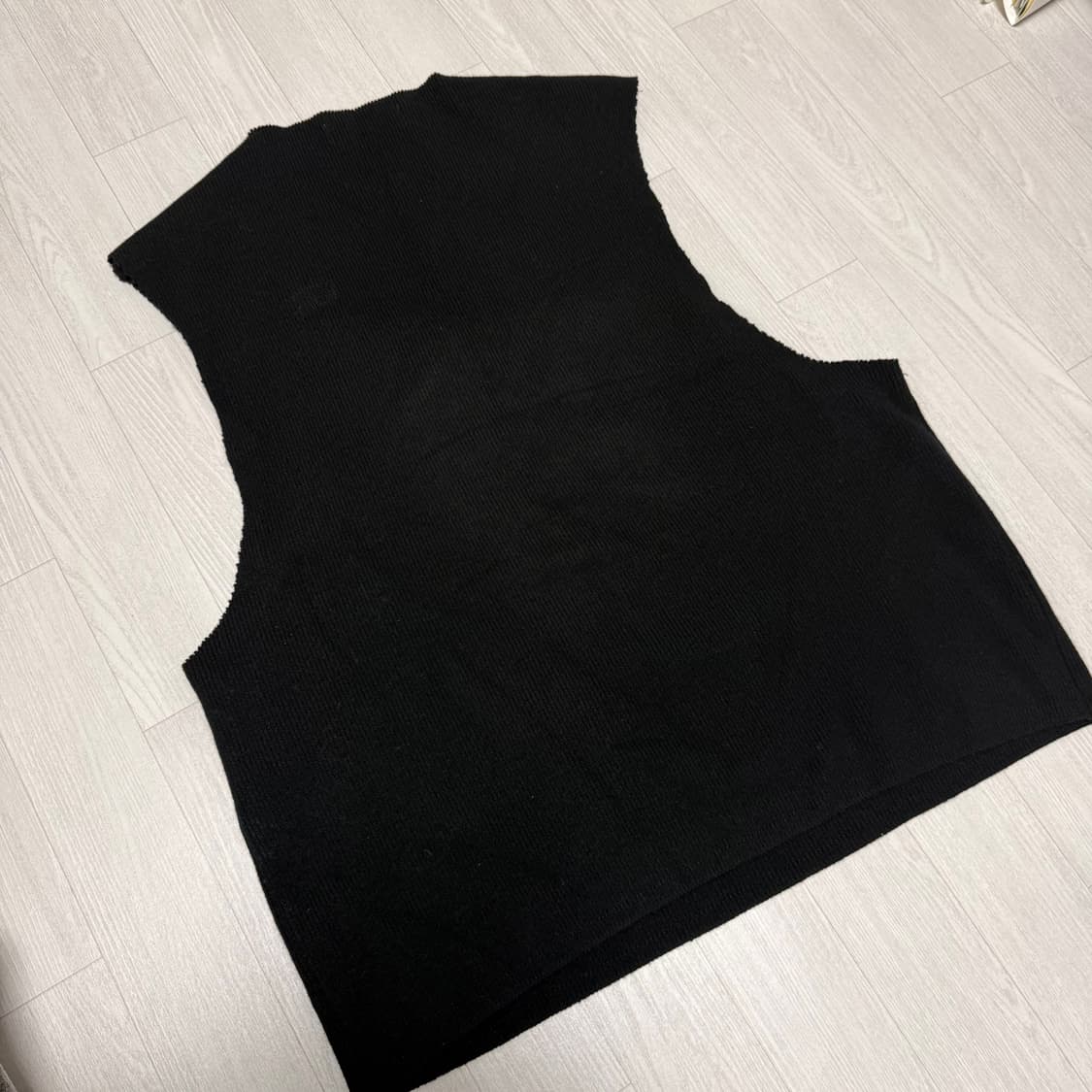 [os] Queueing 니트 베스트 블랙 상품이미지3