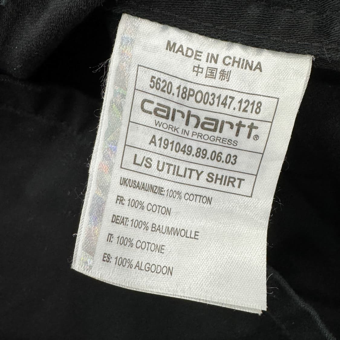 XL 칼하트 WIP L/S 유틸리티 워크 셔츠 자켓  상품이미지8