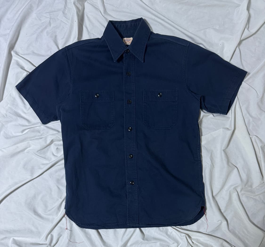 Headlight 체인스티치 자수 hbt 워크셔츠 토요엔터프라이즈 상품이미지2