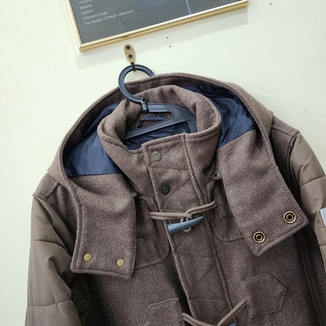 Calvin Klein Jeans CKJ 믹스 패브릭 더플 패딩 자켓 상품이미지2