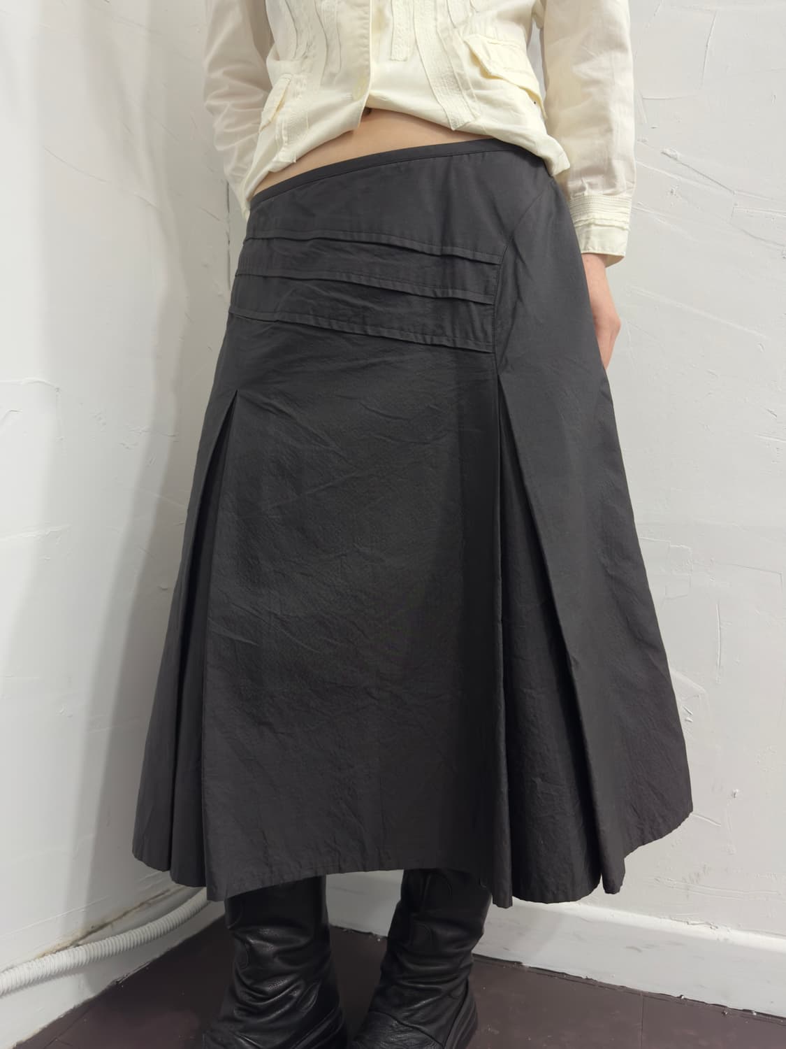 gabardine k.t design midi skirt 상품이미지3