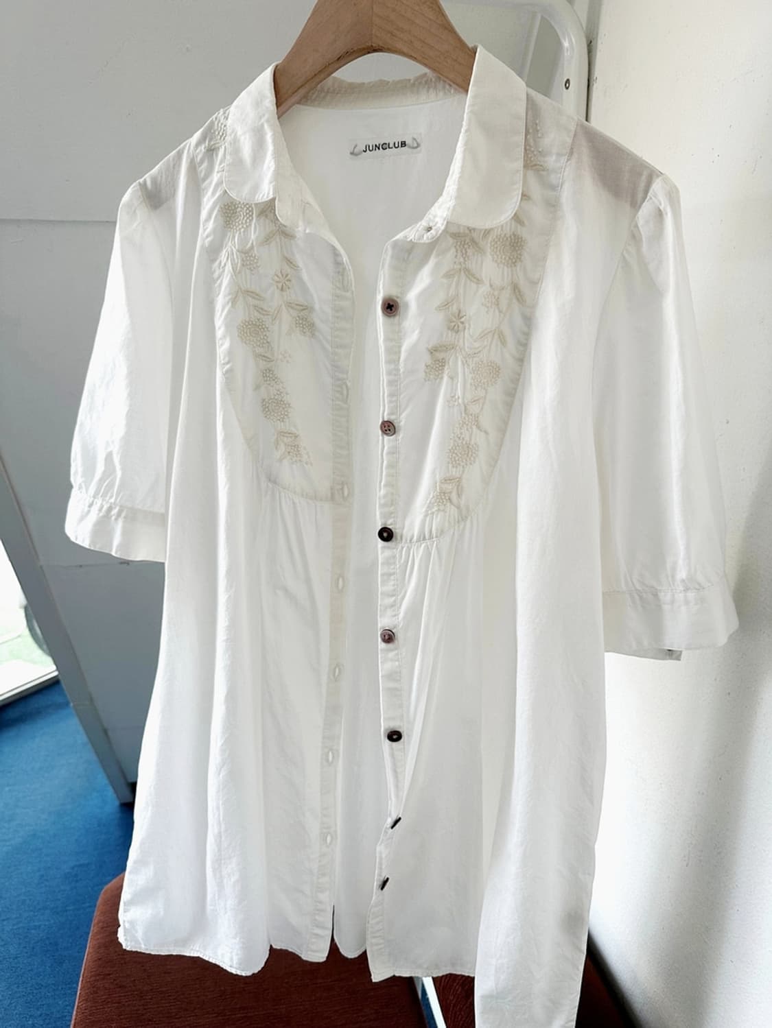 Light cotton shirred stitch design loose 상품이미지3