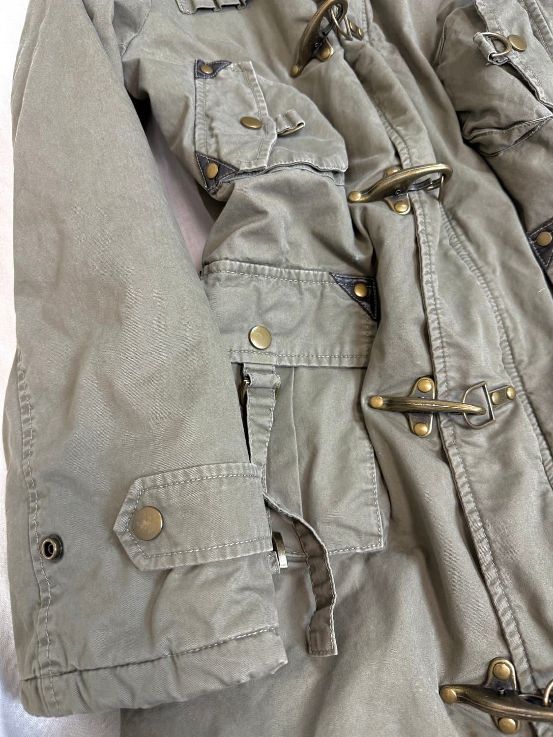 Jpn y2k 버클디테일 야상 상품이미지2