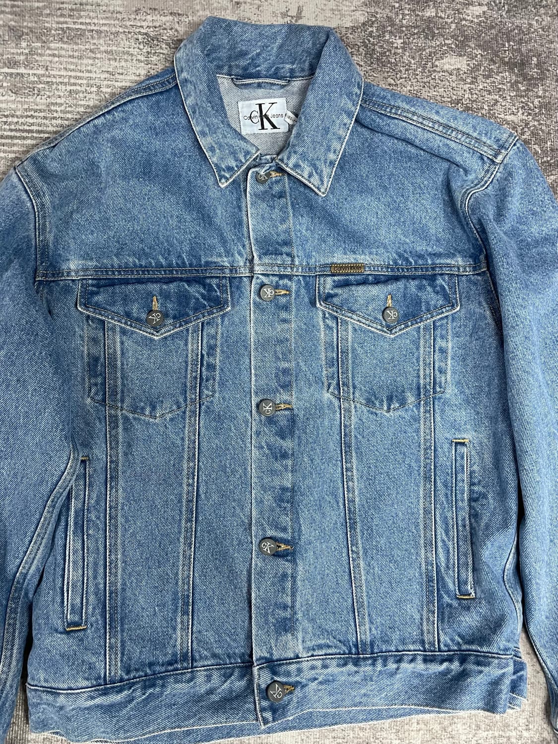 90s vintage Ck 연청 트러커 상품이미지2