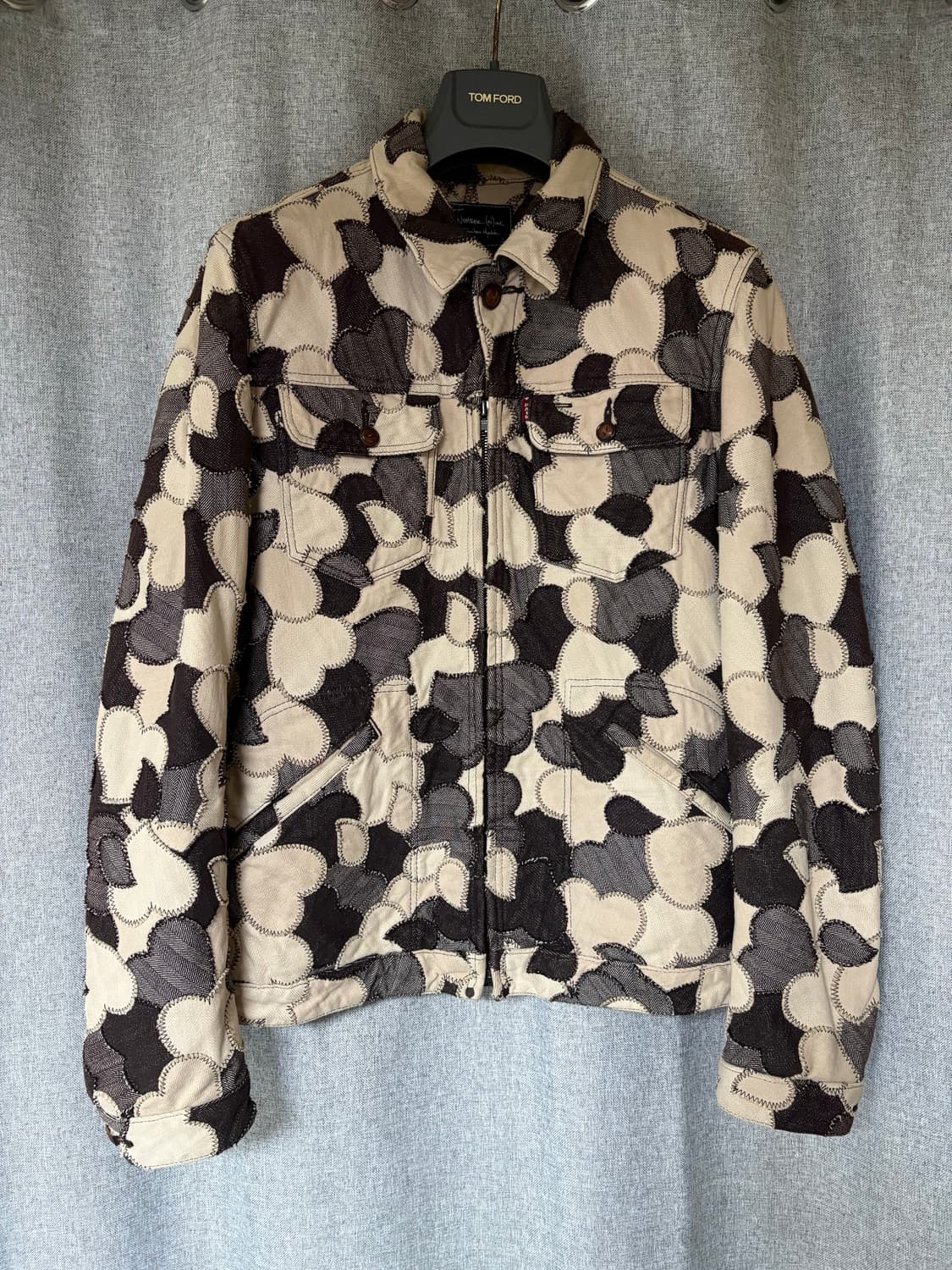 Number nine AW03 하트패치 블루종 자켓 상품이미지1