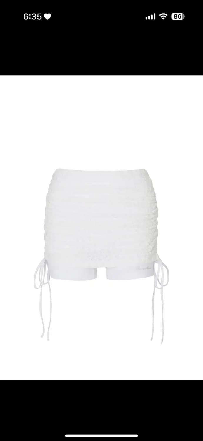 페인오어플레져 Bella skirt pants white S 벨라스커트 상품이미지1