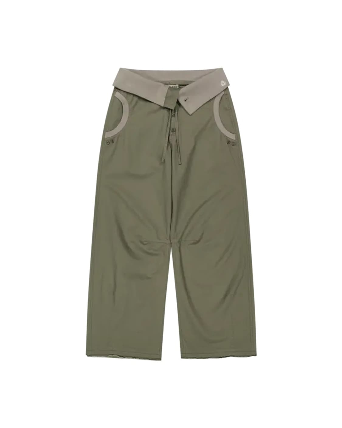 1 size) 코이세이오 플로우 폴드 팬츠 카키 상품이미지1