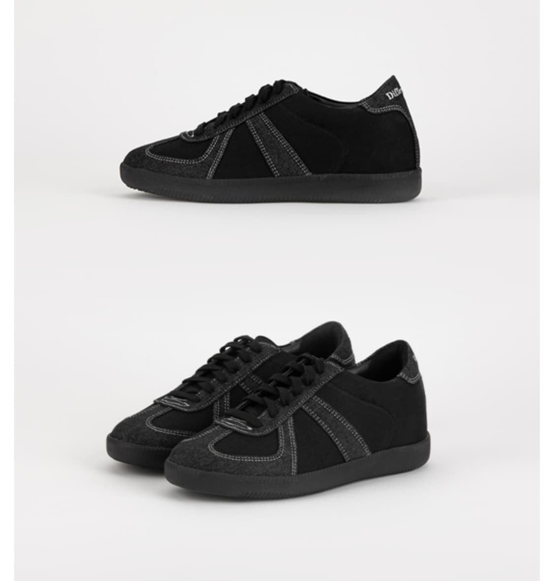 (새상품) 디퍼슈 쿠바 스니커즈 7cm 투톤블랙데님 250 상품이미지1