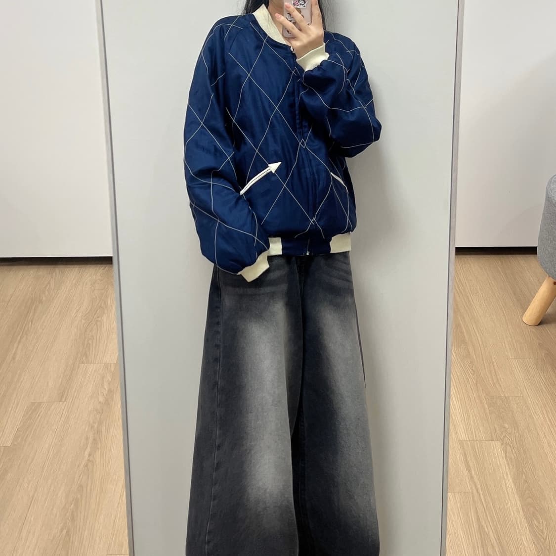 JAPAN 리버시블 타이거 자수 스카쟌 자켓 상품이미지2