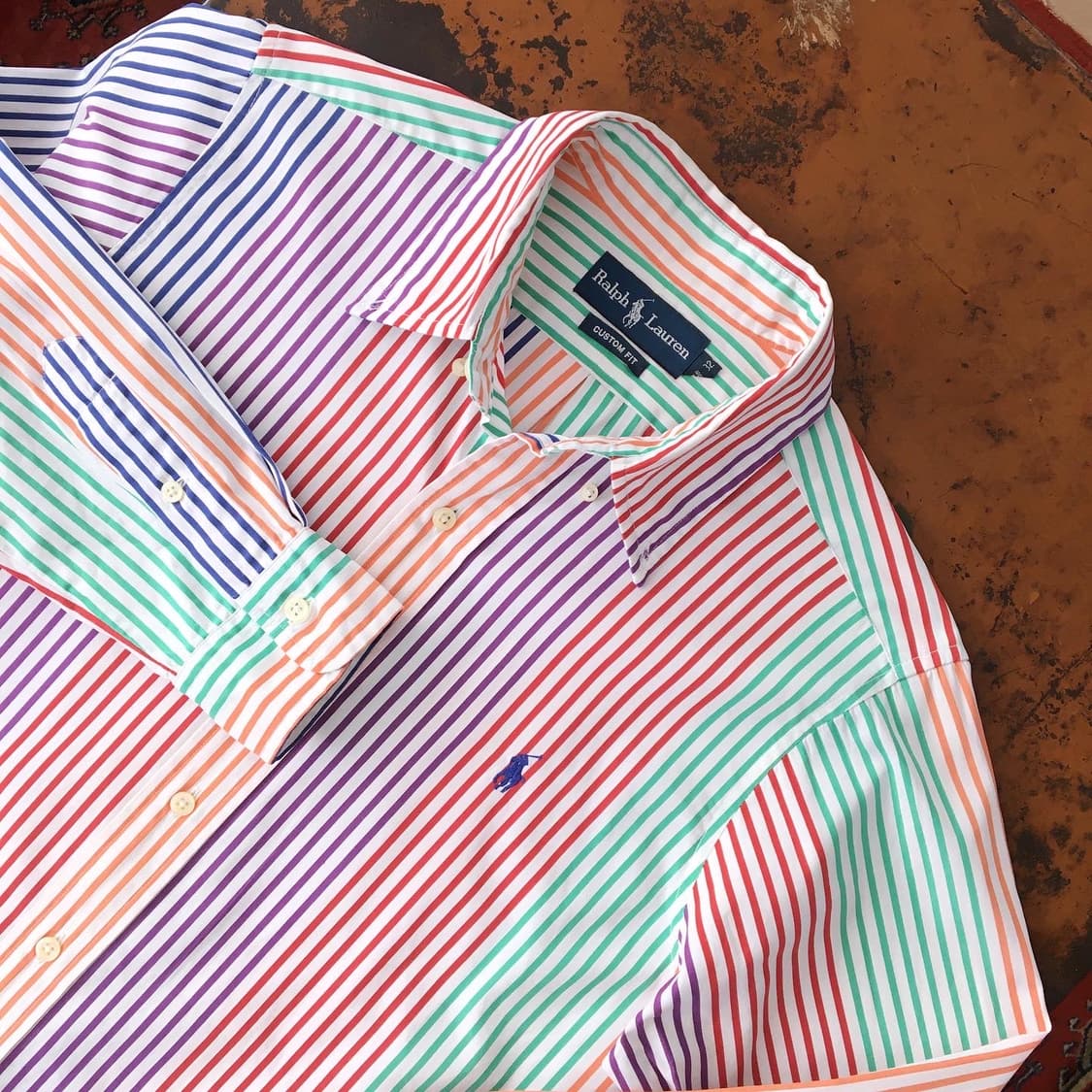 컬러링 스트라이프 셔츠 / 남자 102 여자 프리사이즈 상품이미지2