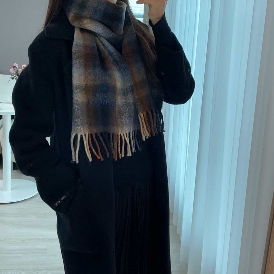 비비안웨스트우드 체크 머플러 목도리 상품이미지7