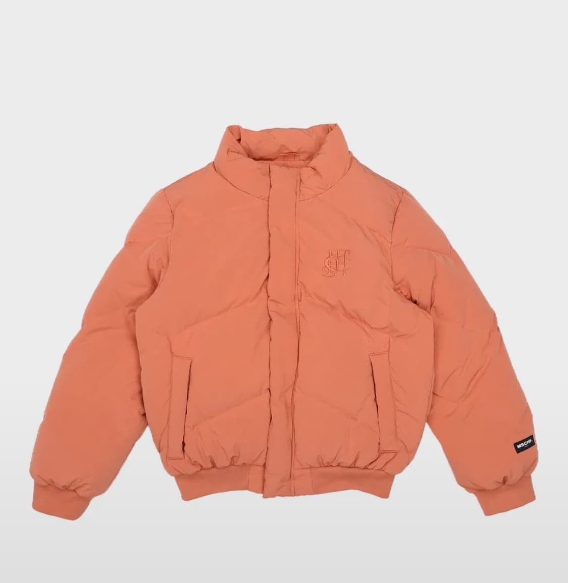 미스치프 숏패딩 코랄 S 상품이미지1