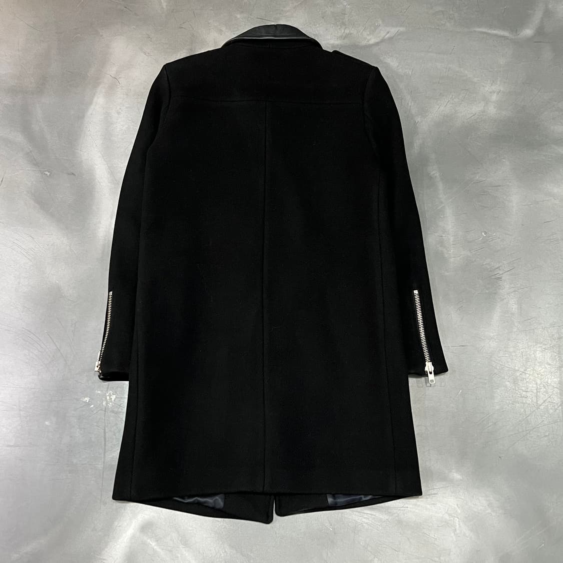  산드로 레더 카라 코트 y15197 상품이미지2