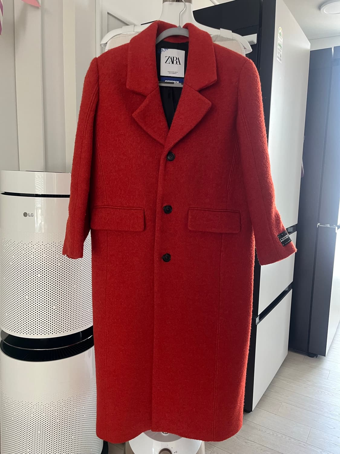 ZARA 아더에러 울 블렌드 오버사이즈코트 XS 상품이미지1