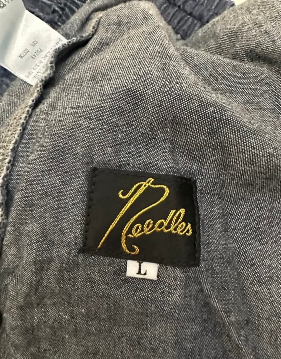 Needles H.D. Pant 6oz 데님 와이드 팬츠 L 상품이미지2
