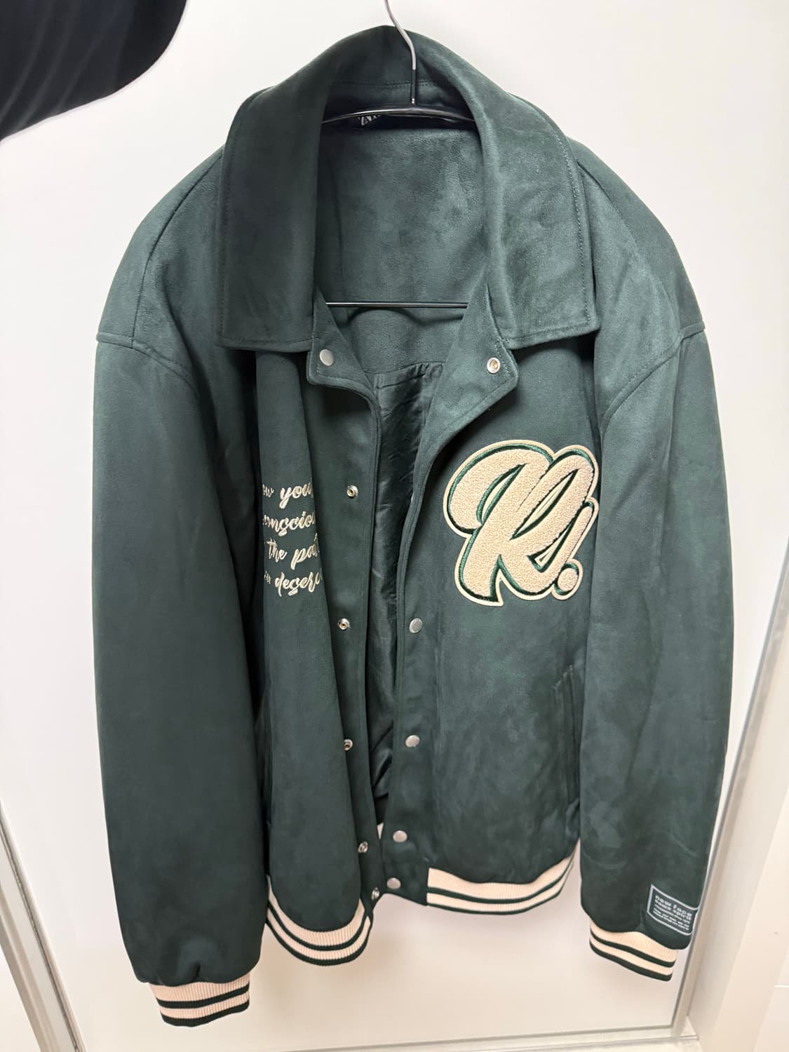 Zara 자라 바시티 스웨이드 자켓 XL 상품이미지5