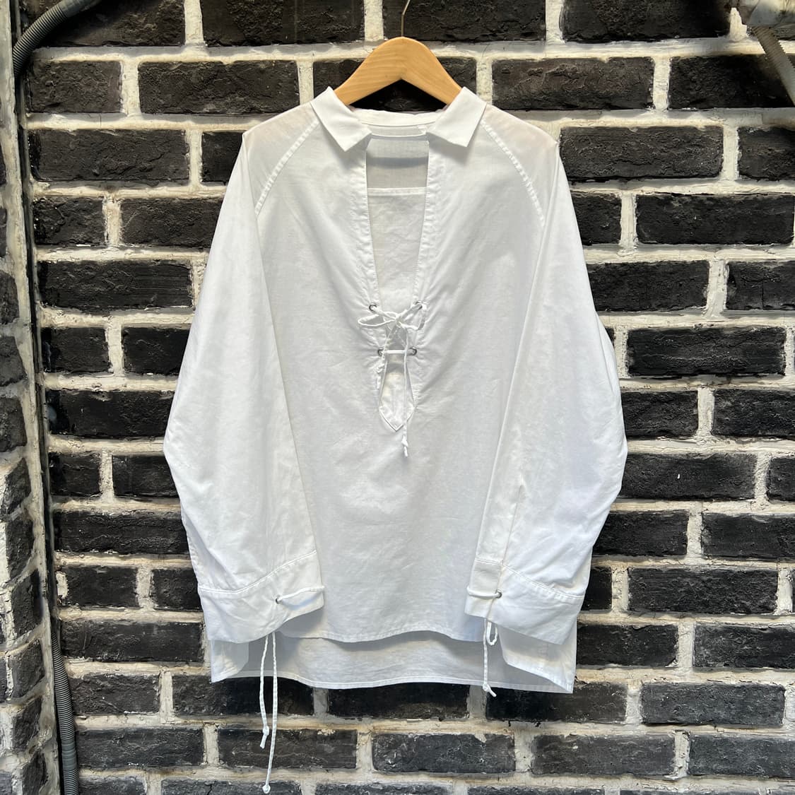Y’s 레이스업 오버 셔츠 상품이미지1
