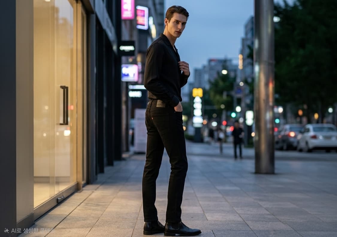 [특A급/스트레치] 리바이스 505 블랙진 30x32 상품이미지1