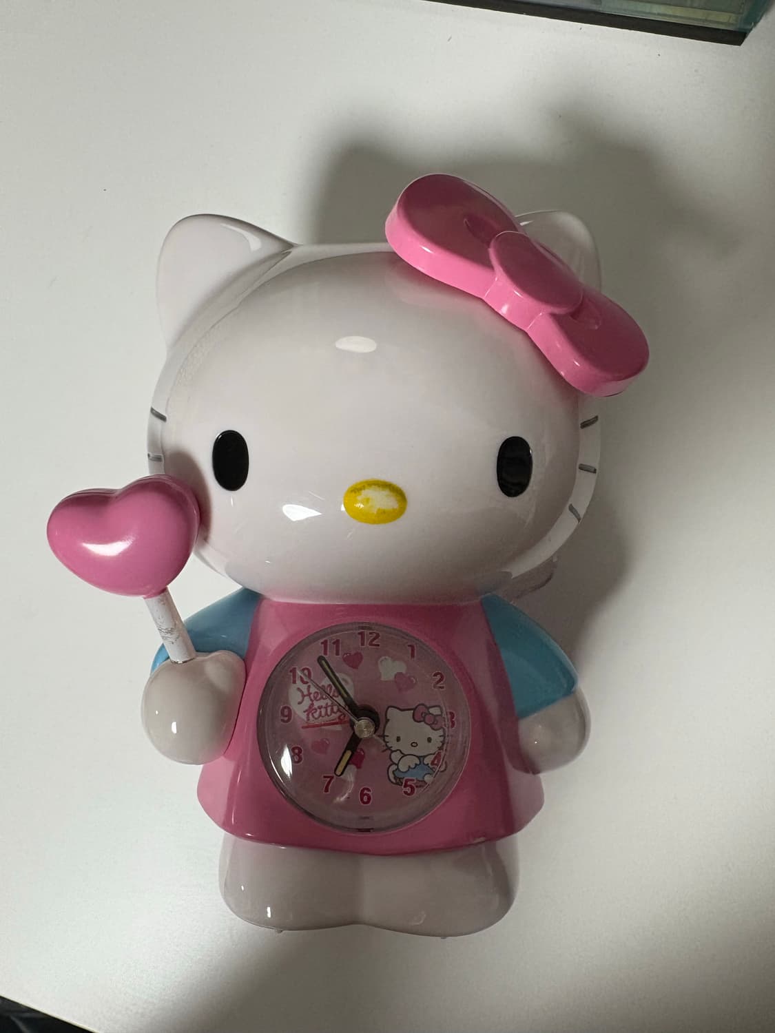 고전) 헬로키티 탁상시계 핑크 상품이미지2