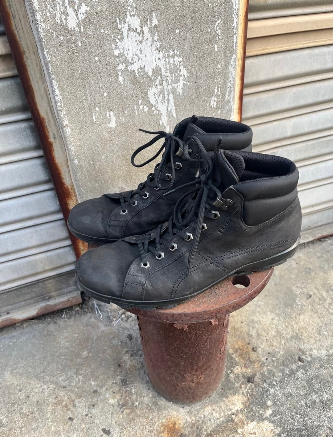 Prada Sports 스웨이드 하이킹 부츠 상품이미지2