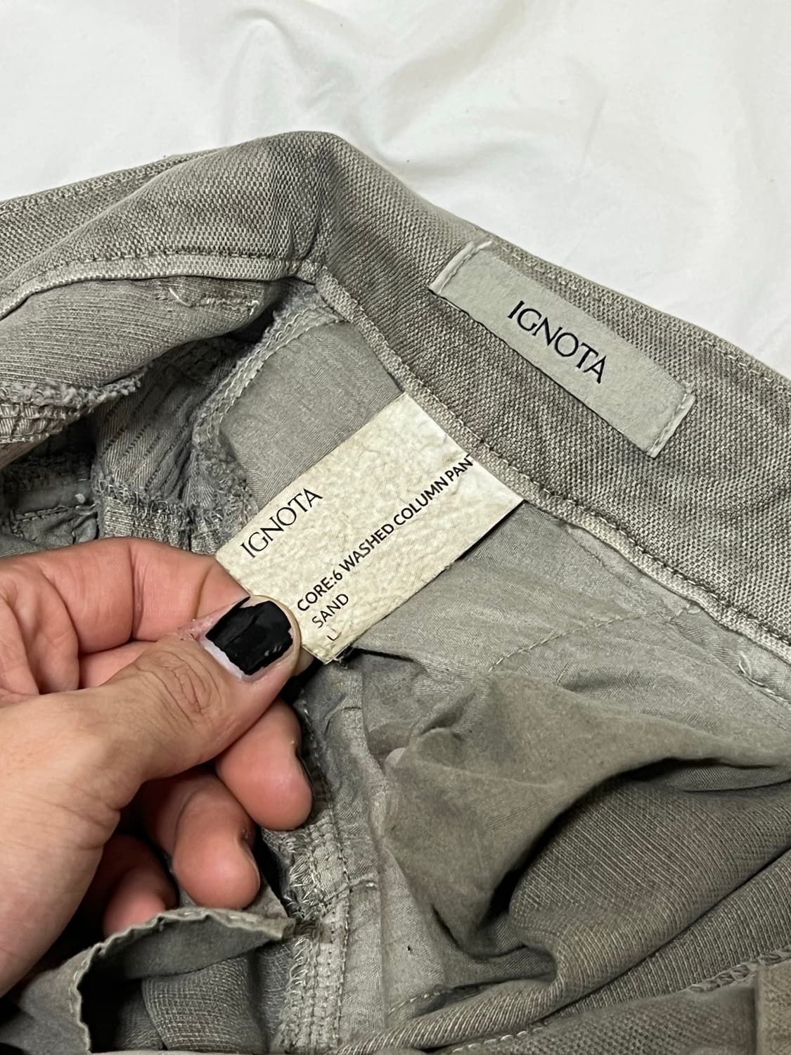 이그노타 코어6 워시드 칼럼 팬츠 L 상품이미지2
