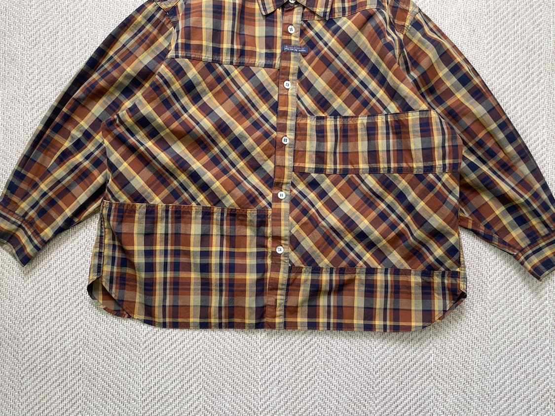 이세이미야케 하이스포팅기어 체크 블라우스  상품이미지2