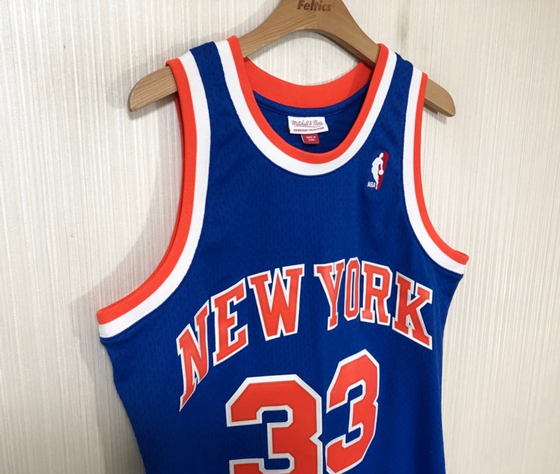 NBA 미첼앤네스 HWC 뉴욕닉스 스윙맨져지 M #33 패트릭 유잉 상품이미지5