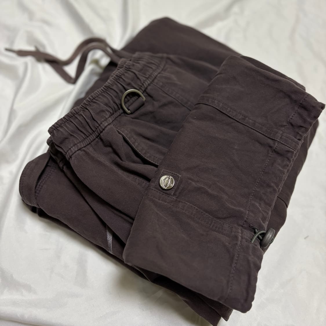 미스치프 드로우스트링 팬츠 퍼플브라운 M 상품이미지5