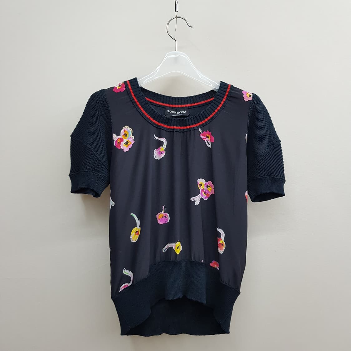 소니아 리키엘 플라워 프린트 투피스 세트 S사이즈 상품이미지3