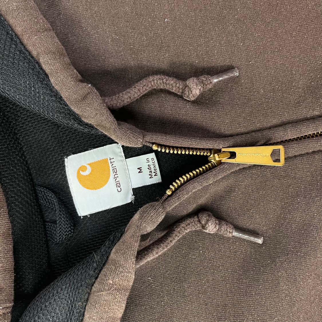 105 칼하트 써멀 브라운 후드집업 상품이미지2