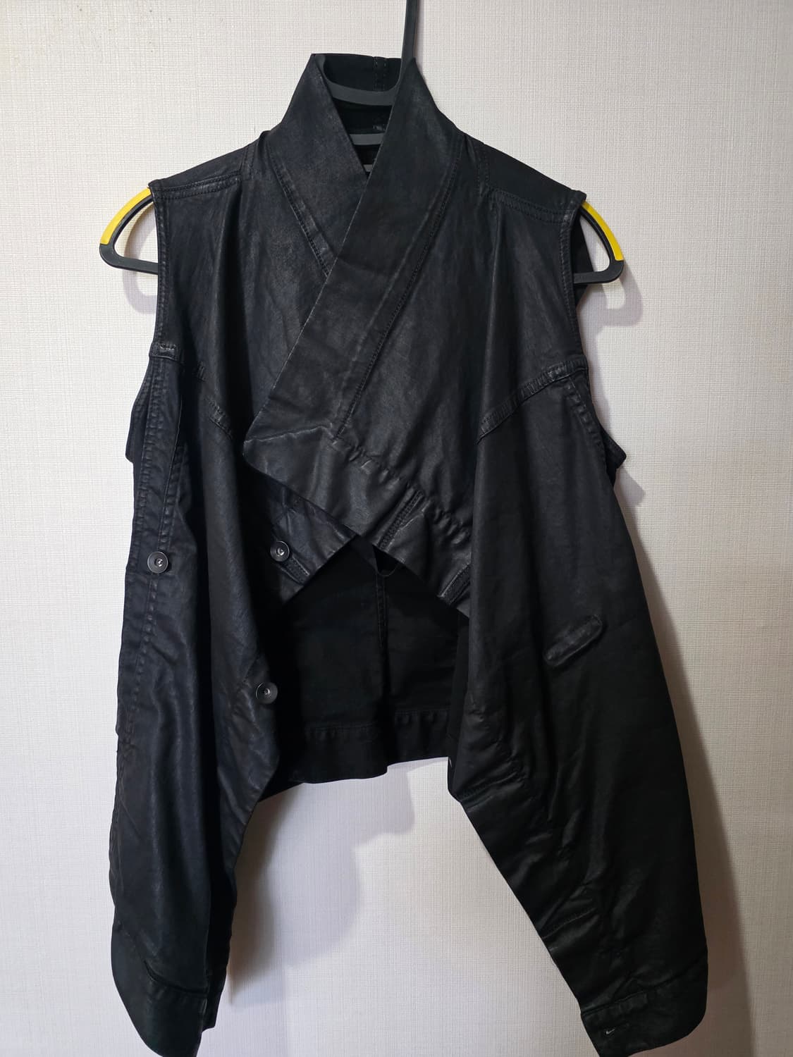 릭오웬스 레더 베스트 M 상품이미지1