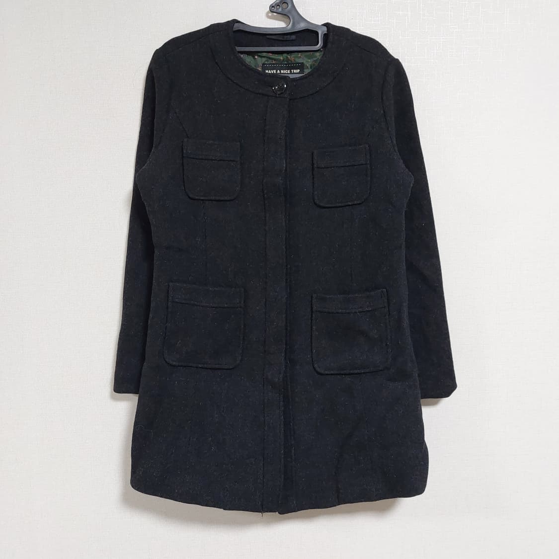 Have a nice trip 노카라 포켓 울 코트 상품이미지1