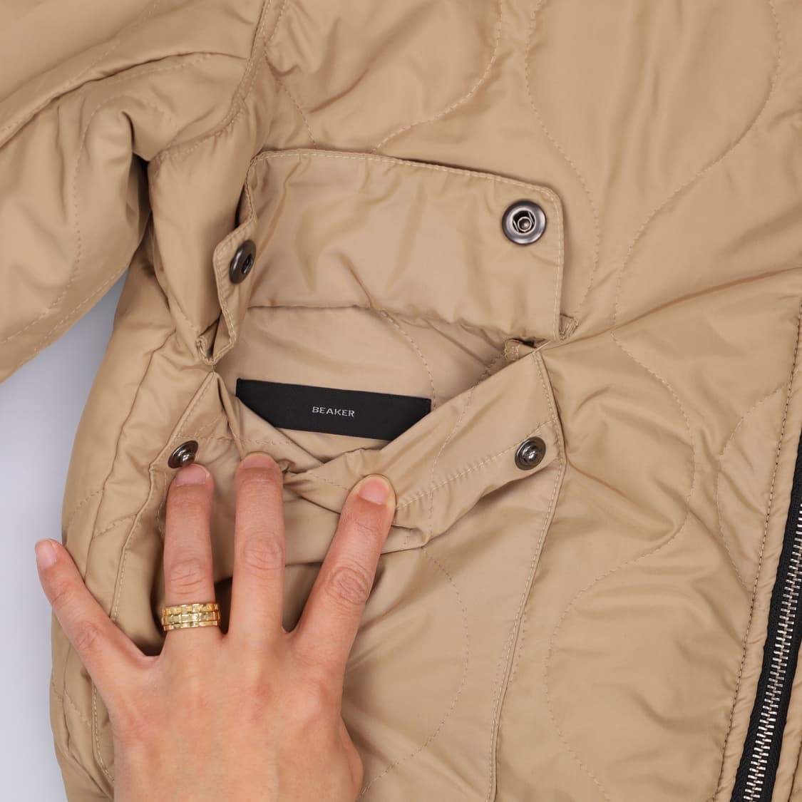 M 비이커 리버시블 패딩블루종 0305H1 상품이미지4