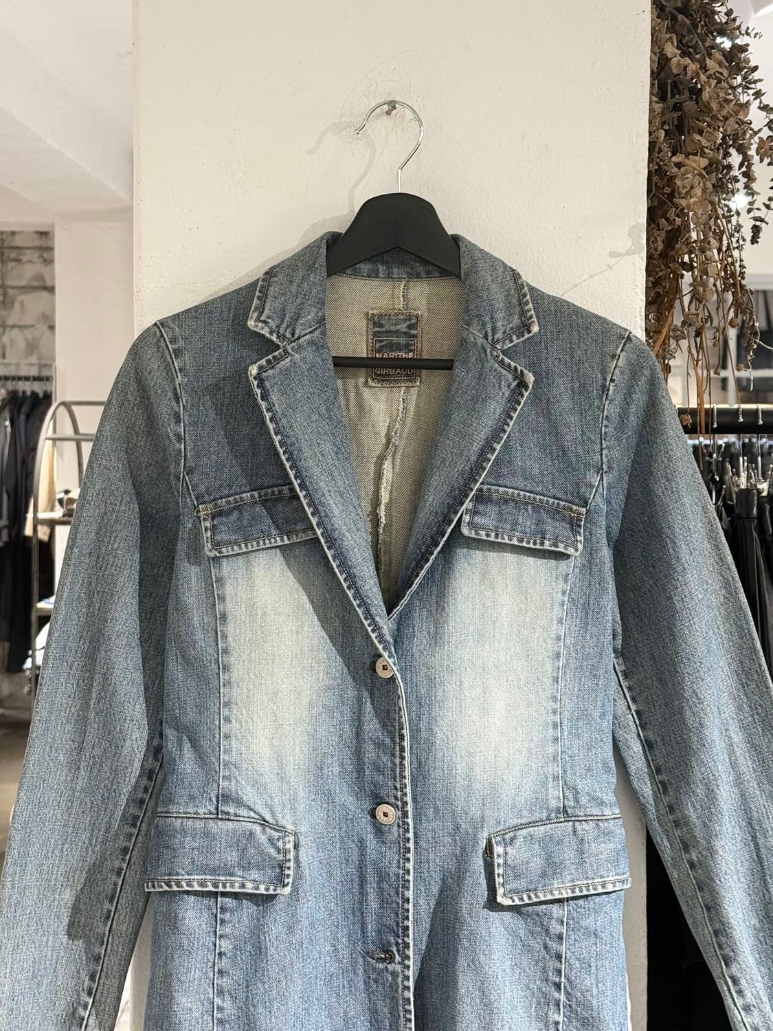 마리떼 프랑소와 저버 데님 워싱 롱 코트 상품이미지2