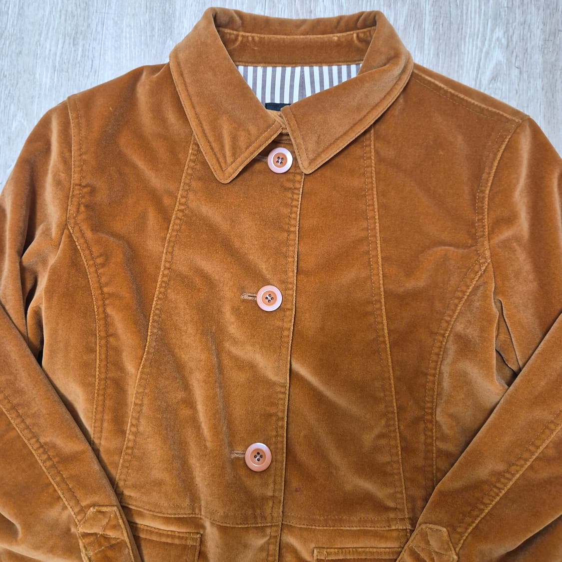 한섬 시스템 여성 버튼 벨벳자켓 상품이미지2