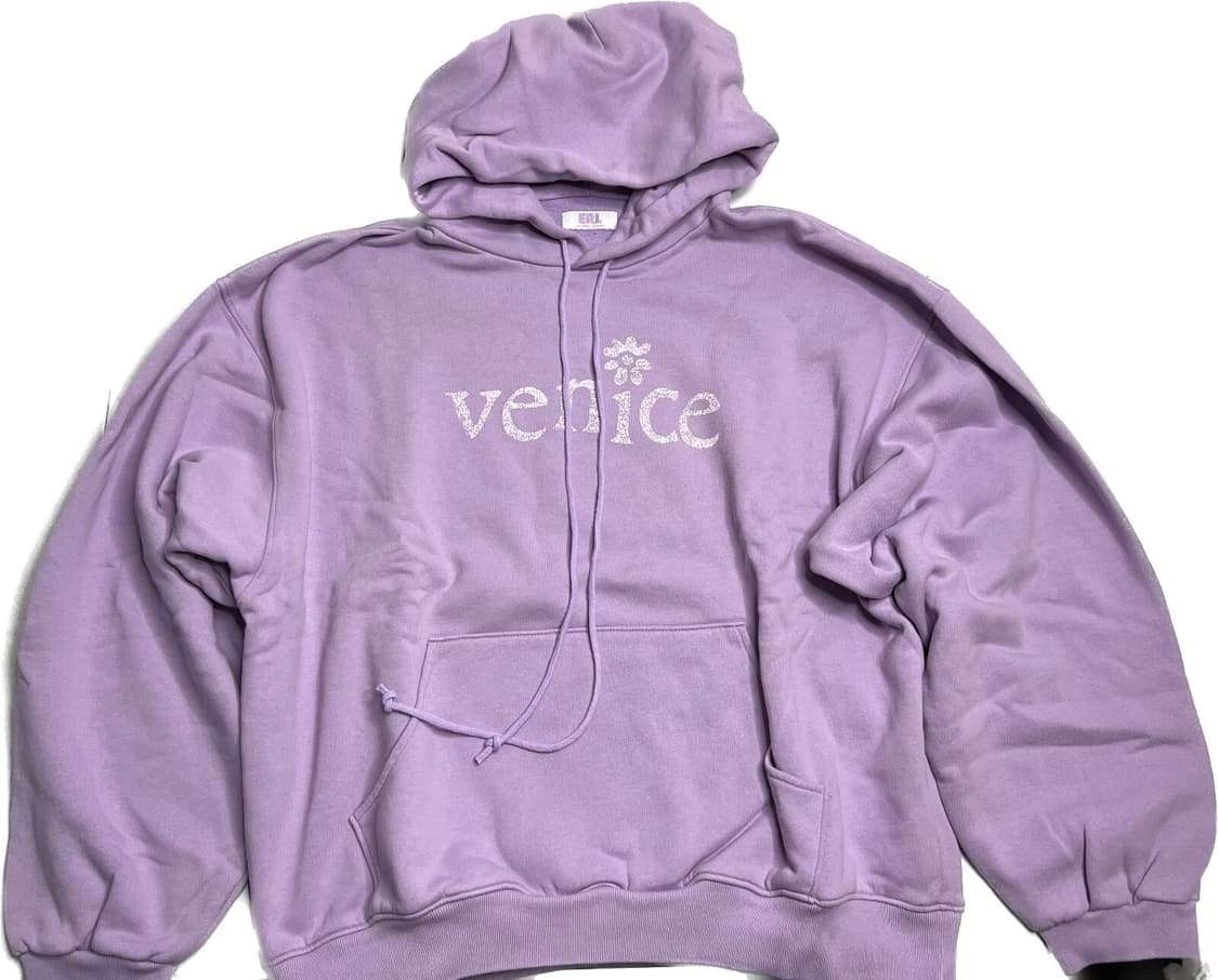 ERL 이알엘 베니스 로고 후디 퍼플 상품이미지1