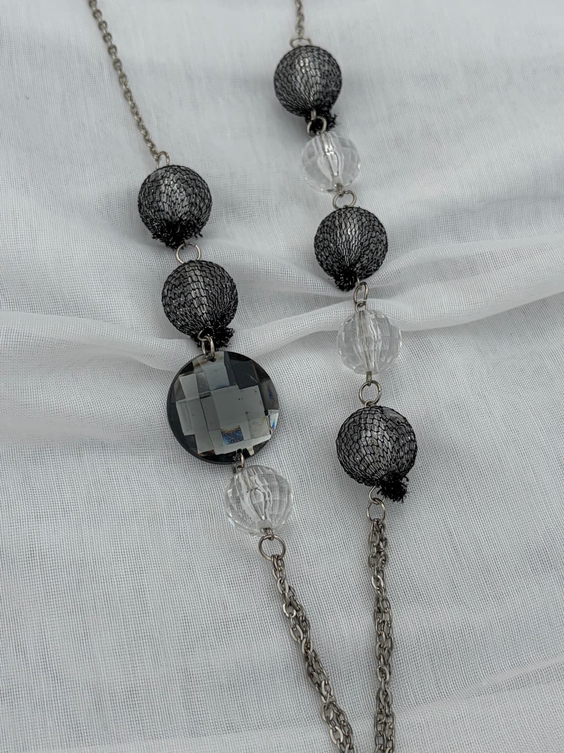 vintage Shadow Mesh Necklace 상품이미지5