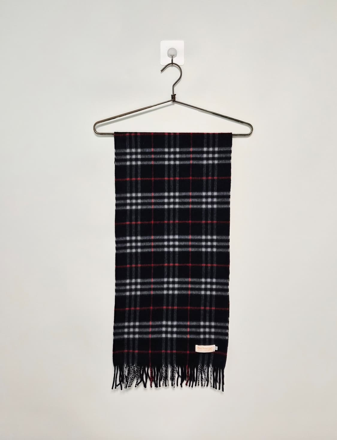 버버리 네이비 노바체크 캐시미어100 머플러 목도리 상품이미지4