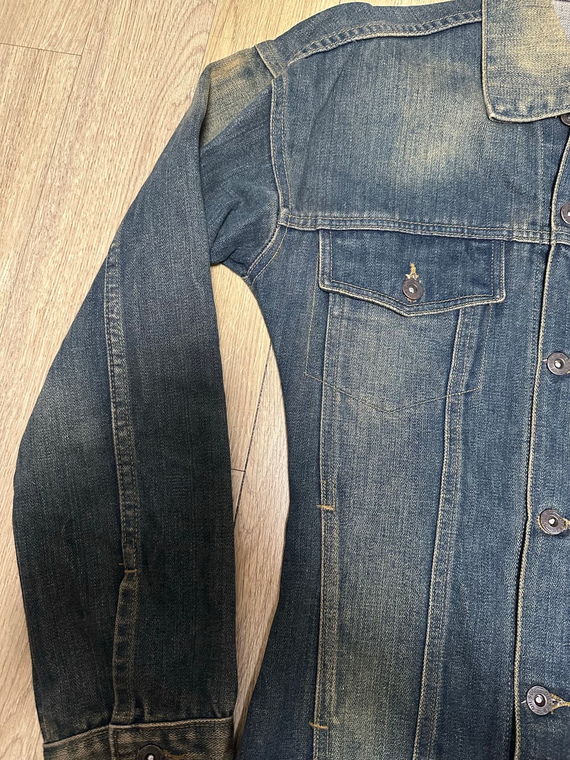 디젤 00s 해외판 데님 라인자켓 95 상품이미지3