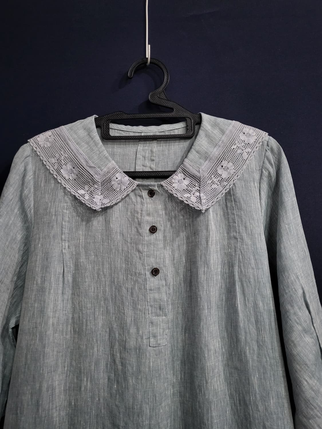 수윤 I CAN 카라 레이스 마 롱원피스 상품이미지2