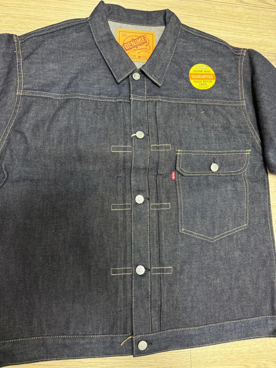 드님 231xx-47 타입1 데님자켓 리지드 40사이즈 새상품 상품이미지1