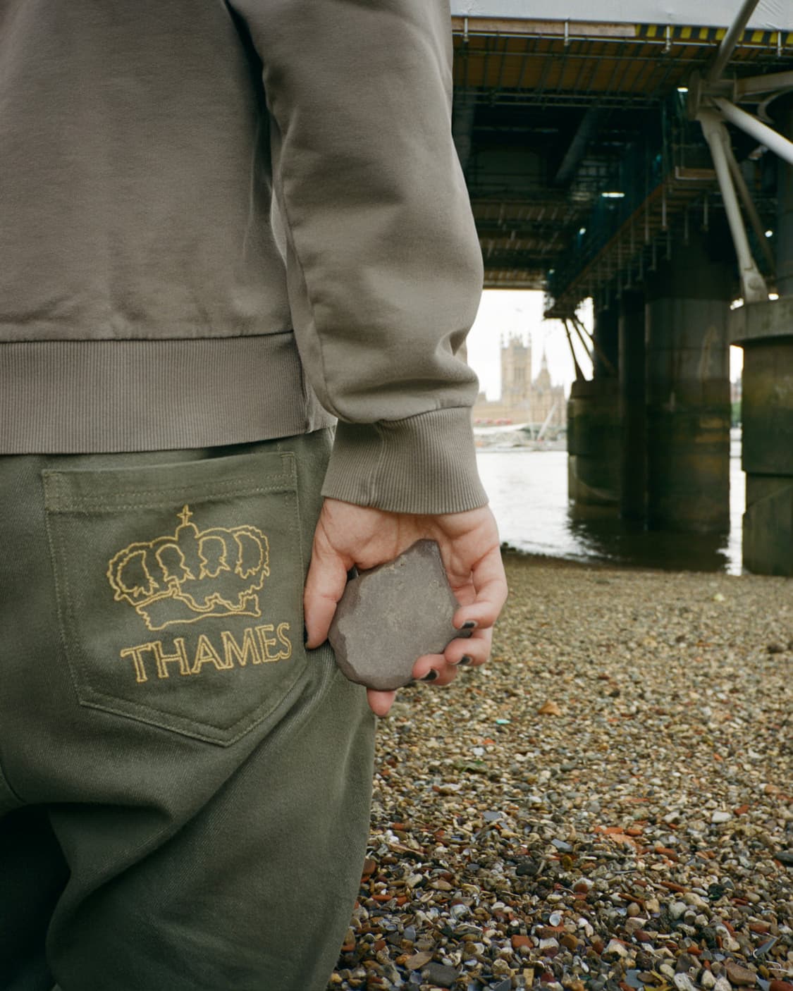 Thames JOHNNY JEANS OLIVE 30 사이즈 상품이미지5