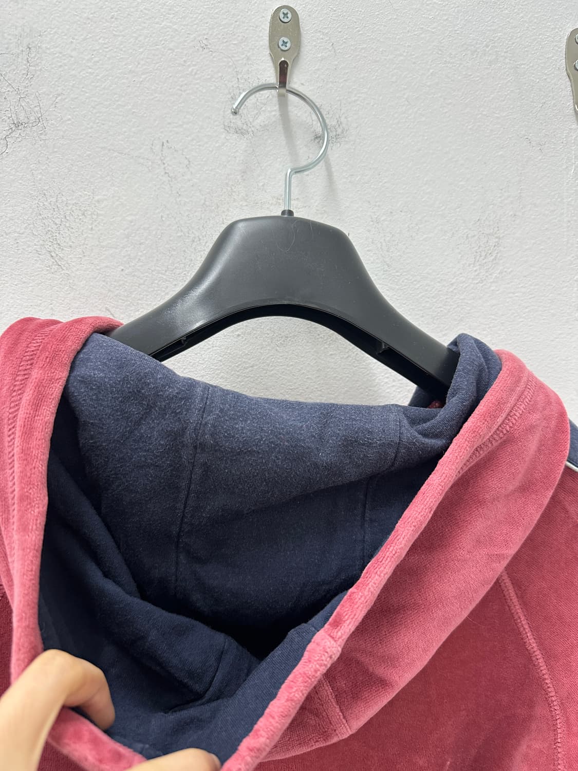 INTERCREW velvet hood zip up 상품이미지10