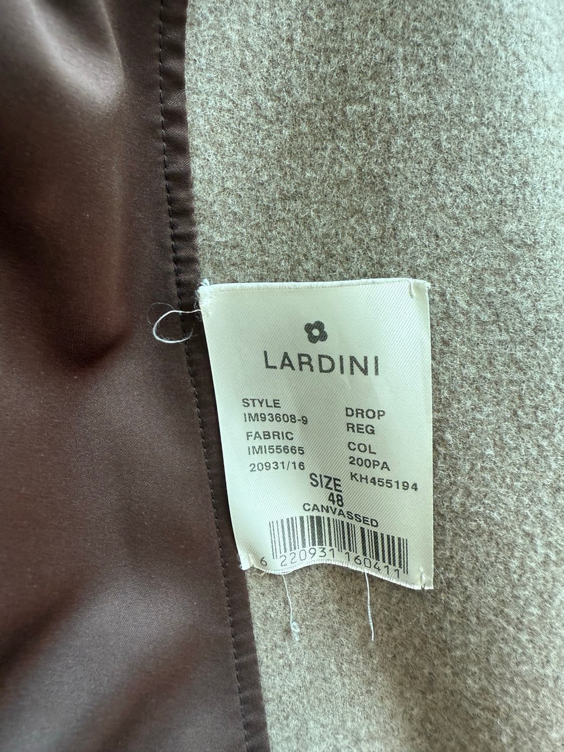 LARDINI 라르디니 남성 코트 판매합니다 상품이미지4
