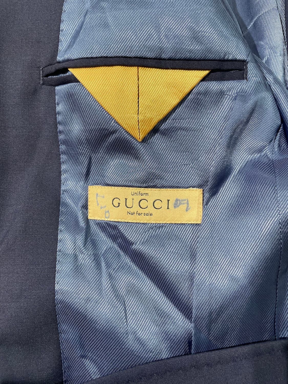 구찌 네이비 2B 패치 포켓 울 블레이저 상품이미지7