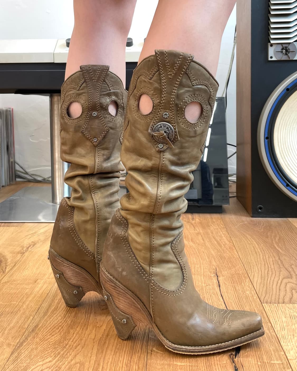 [37] 디올 by 존갈리아노 드레이프 롱 부츠 상품이미지5