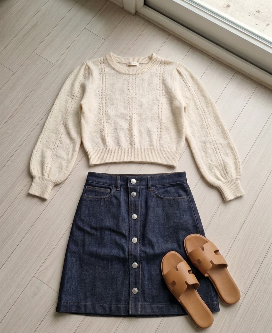 새상품 A.P.C. 아페쎄 생지 데님 버튼 미니스커트 (36사이즈) 상품이미지7