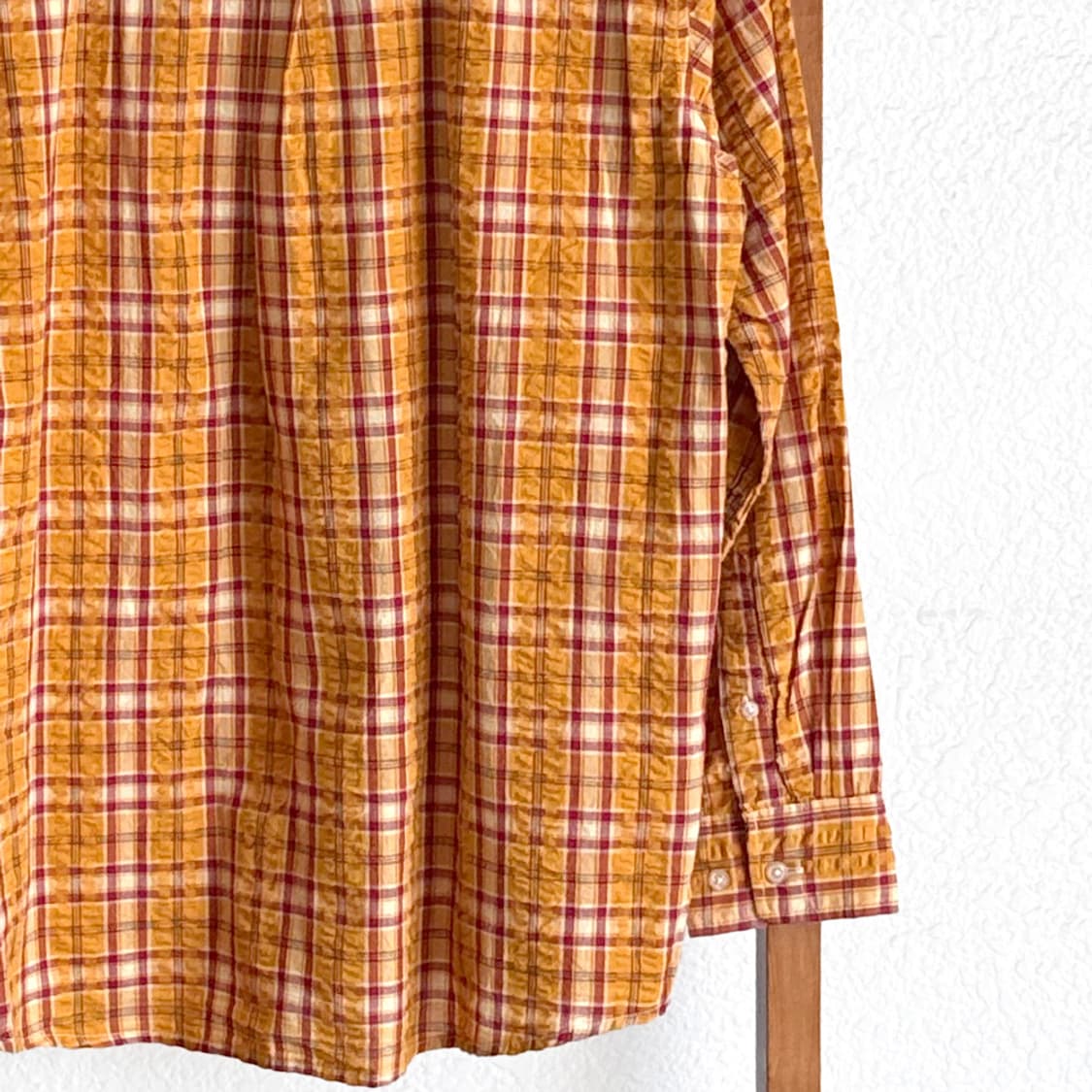 오렌지 빈티지 체크 셔츠 상품이미지8