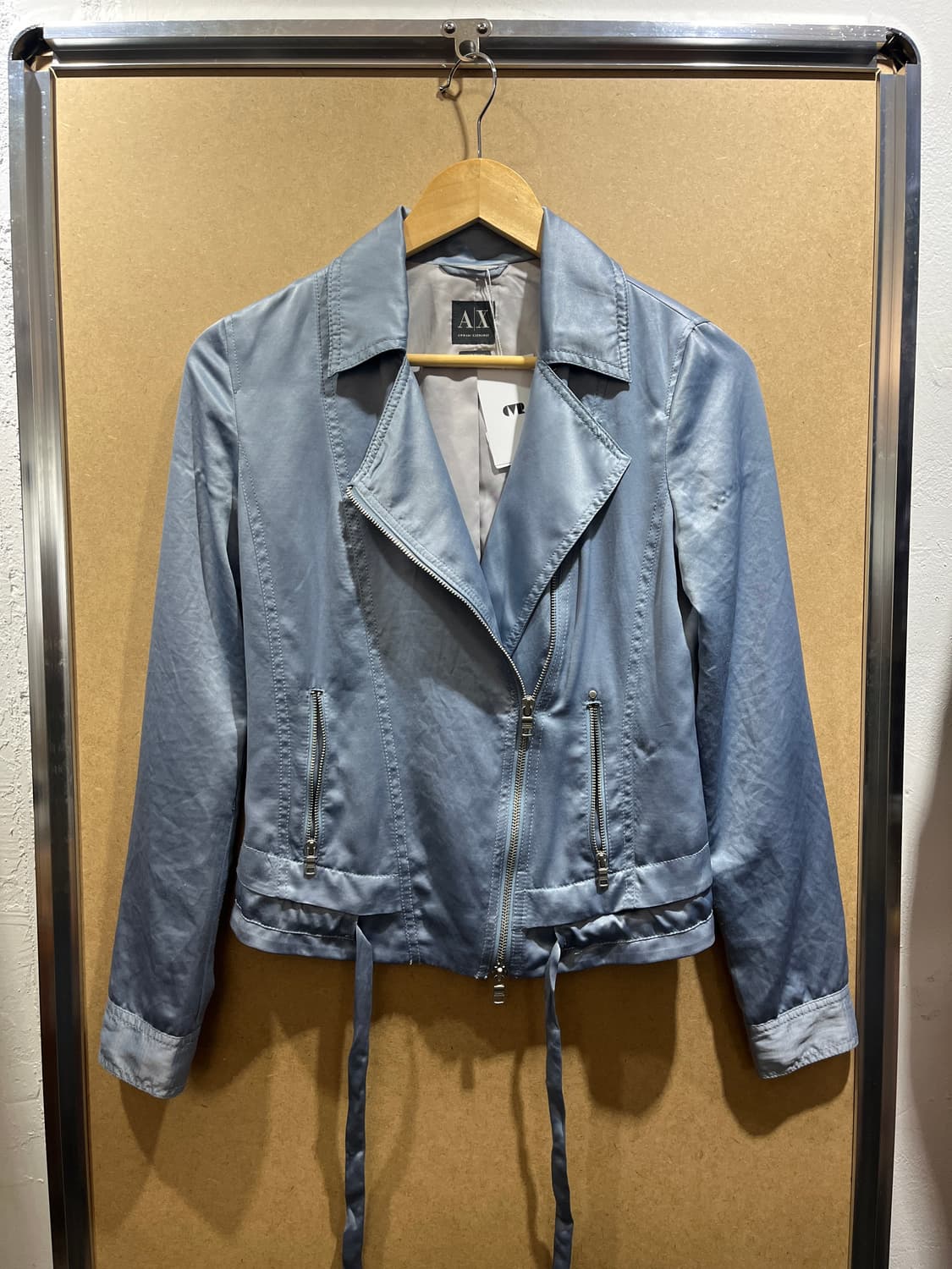 아르마니 익스체인지 새틴 라이더 자켓 상품이미지1