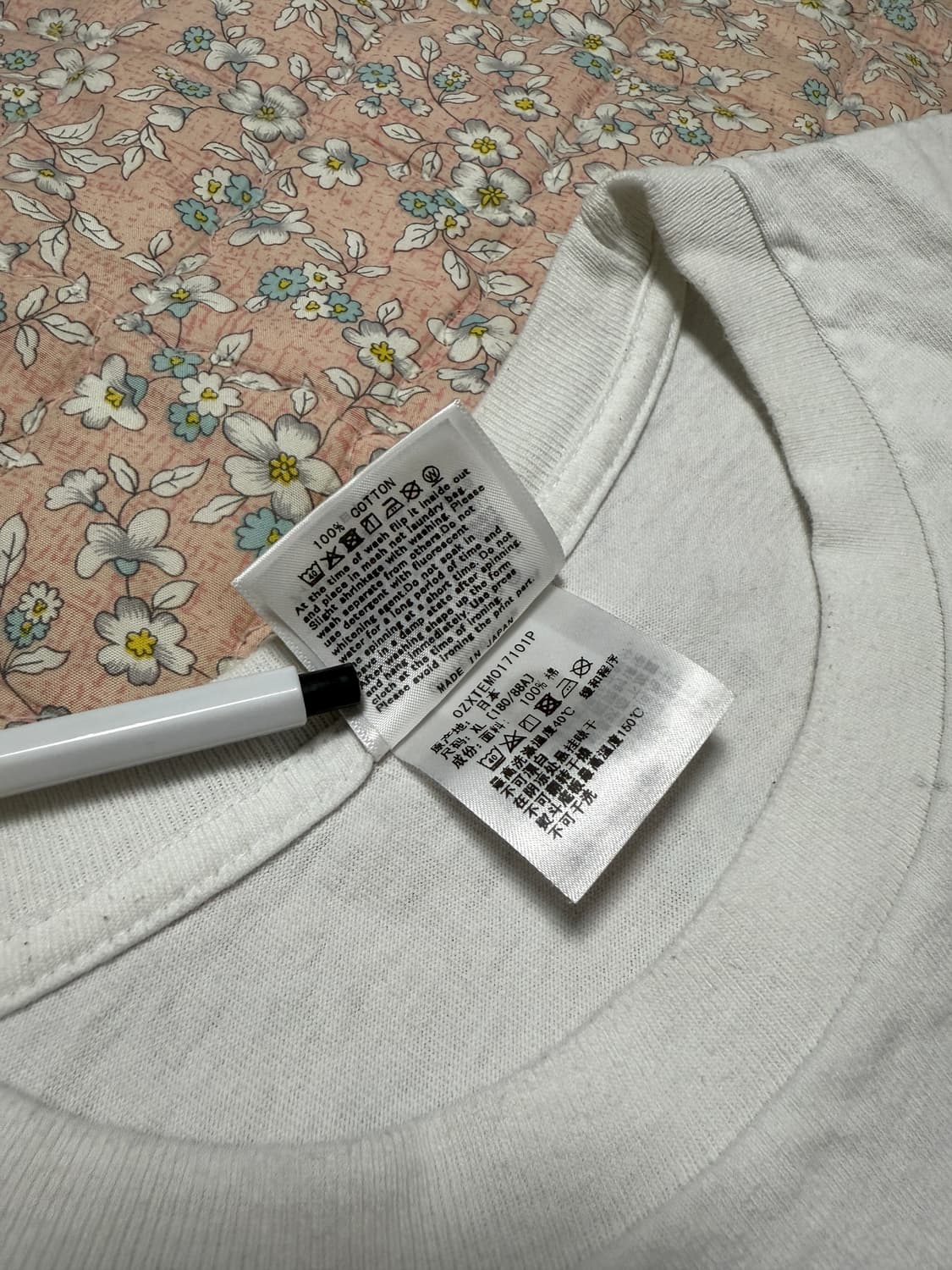 베이프 빅 에이프 헤드 티셔츠 화이트 퍼플 XL 상품이미지7